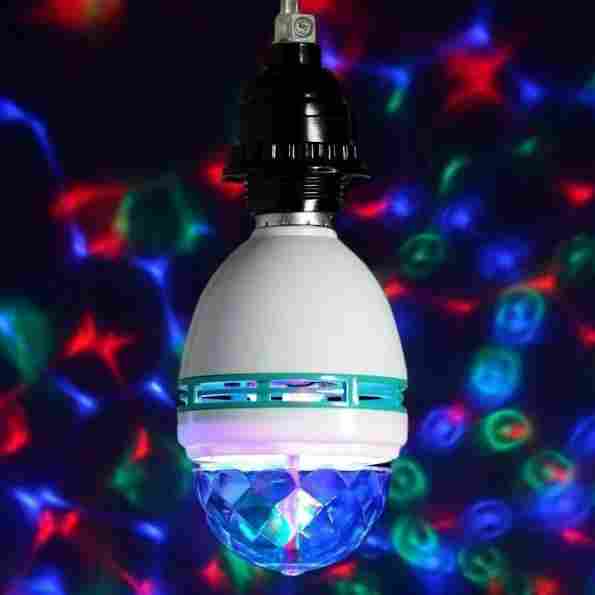 Lámpara Luz Led Luces Rgb Bola Giratoria Discoteca - Jeux - Image 6