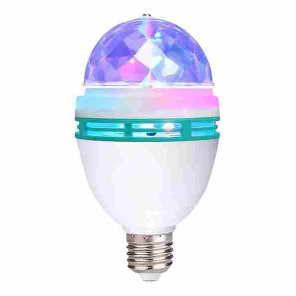 Lámpara Luz Led Luces Rgb Bola Giratoria Discoteca - Jeux - Image 2