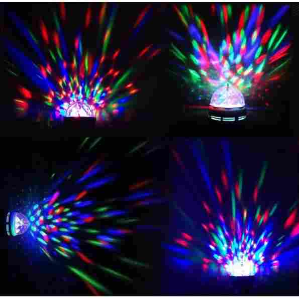 Lámpara Luz Led Luces Rgb Bola Giratoria Discoteca - Jeux - Image 7