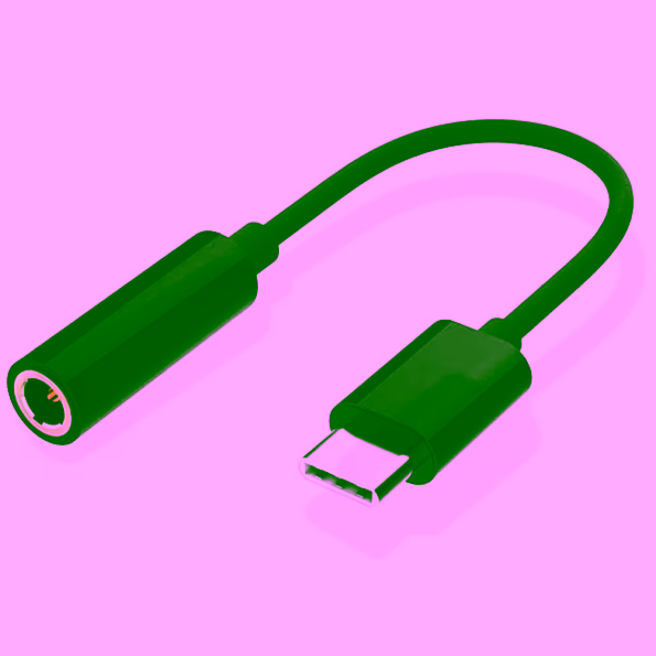 USB conector con tipo C para auricular