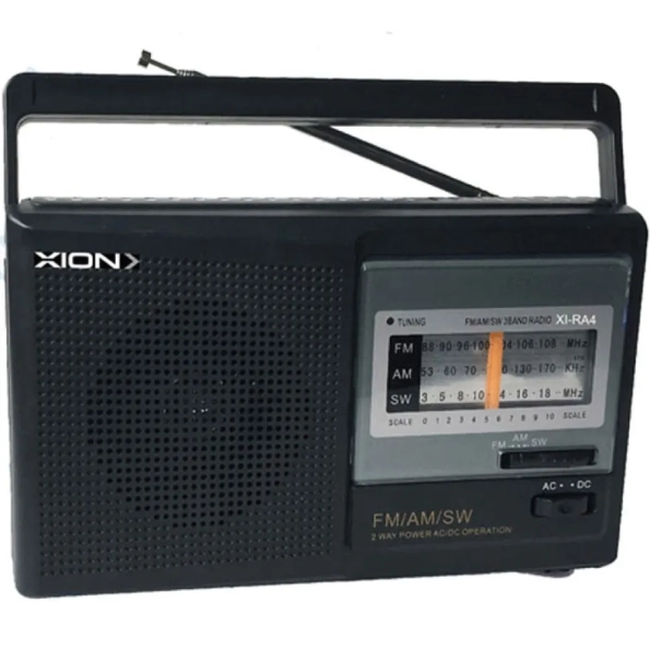 RADIO PORTATIL XION MOD. XL-RA4 AM/FM 220V Y PILA