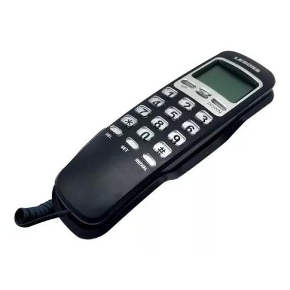 TELEFONO FIJO LEBOSS CON CABLE Y CAPTOR